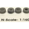 Phoenix Precision Models 30631 N Earthmover Tires Flatcar Load (Pack of 4) - Model Train Junction: Quality Parts and Art Supplies