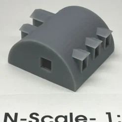 Phoenix Precision Models 30810 N Quonset Hut Office with Glass - Model Train Junction: Quality Parts and Art Supplies