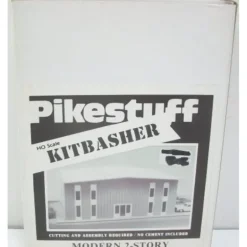 Pikestuff 541-5002 HO Modern 2 Story Office Building Kit - Model Train Junction: Quality Parts and Art Supplies