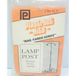 Plastruct 1012 HO 1-1/2" x 5/16" x 7-1/4" Twin Lamp Post Kit (Pack of 2) - Model Train Junction: Quality Parts and Art Supplies