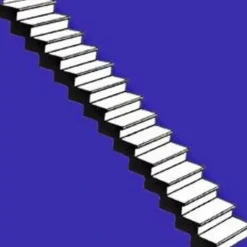 Plastruct 90941 O 57/64" x 3-3/4" x 9/64" Custom Straight Staircase - Model Train Junction: Quality Parts and Art Supplies