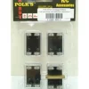 Polk's Hobby 50101 O Gauge Stationary Rollers (Pack of 4) - Model Train Junction: Quality Parts and Art Supplies