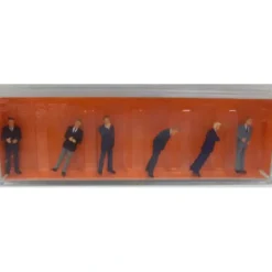 Preiser 10380 HO Businessmen Figures (Set of 6) - Model Train Junction: Quality Parts and Art Supplies