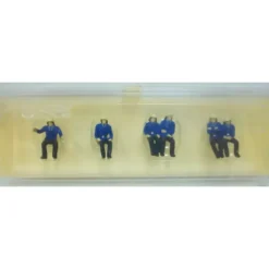 Preiser 14207 HO Seated Firemen Figures (Set of 6) - Model Train Junction: Quality Parts and Art Supplies