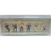 Preiser 79016 N Delivery Men With Loads Figures (Set of 6) - Model Train Junction: Quality Parts and Art Supplies