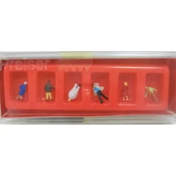 Preiser 88520 Z Passengers Walking Figures (Set of 6) - Model Train Junction: Quality Parts and Art Supplies