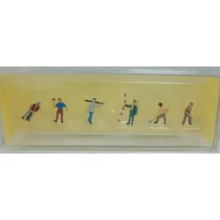 Preiser 88514 Z Railroad Worker Figures (Set of 6) - Model Train Junction: Quality Parts and Art Supplies