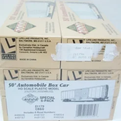 Proto 2000 21179 Life Like CB&Q Auto Boxcar HO 6 Pack - Model Train Junction: Quality Parts and Art Supplies