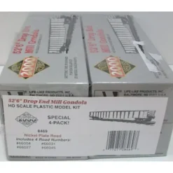 Proto 2000 8469 Life Like HO NKP Gondola Kits 4-Pack - Model Train Junction: Quality Parts and Art Supplies