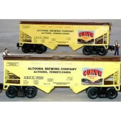 RMT 96391 O 2-Bay Cvd. Hopper Horseshoe Curve Beer/2pk - Model Train Junction: Quality Parts and Art Supplies