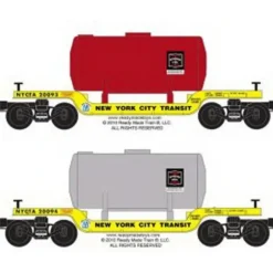 RMT 96573 O Dep.Ctr.Flat Car NY Subway/2pk - Model Train Junction: Quality Parts and Art Supplies