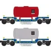 RMT 96533 O 3-Rail Alaska Depressed Center Flat Car (Set of 2) - Model Train Junction: Quality Parts and Art Supplies