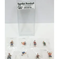 Sandlot Baseball EX1711 8-Piece Losing Bench Figures - Model Train Junction: Quality Parts and Art Supplies