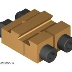 Split Jaw 40292 Power Supply Connector/#10 Wire Brass 332-PSC-10-7.0 mm - Model Train Junction: Quality Parts and Art Supplies