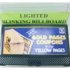 T&C 2602-54 Yellow Pages Lighted Blinking Billboard - Model Train Junction: Quality Parts and Art Supplies