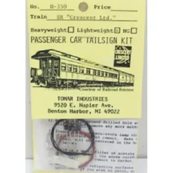 Tomar Industries H-350 HO Sr Crescent Lighted Rectangular Tail Sign Kit - Model Train Junction: Quality Parts and Art Supplies