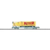 Trix 24517 SNCF Deep Well Flat Car w/Trailer - Model Train Junction: Quality Parts and Art Supplies