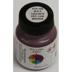 Tru-Color Paint, TCP-184, Air Brush Ready, SLSF '44-'60s Frt Car Brown, 1oz - Model Train Junction: Quality Parts and Art Supplies