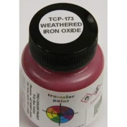 Tru-Color Paint, TCP-173, Air Brush Ready, Weathered Iron Oxide, Rust (Flat), 1oz - Model Train Junction: Quality Parts and Art Supplies