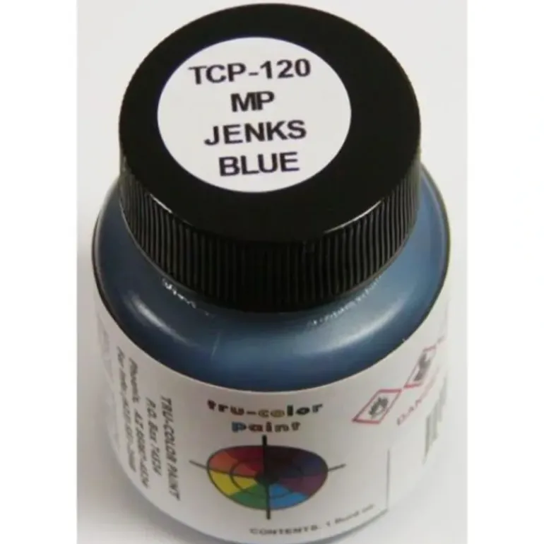 Tru-Color Paint, TCP-120, Air Brush Ready, Missouri Pacific Jenks Blue, 1oz - Model Train Junction: Quality Parts and Art Supplies