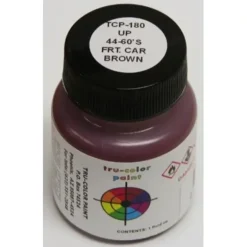 Tru-Color Paint, TCP-180, Air Brush Ready, UP '44-'60s Freight Car Brown, 1oz - Model Train Junction: Quality Parts and Art Supplies