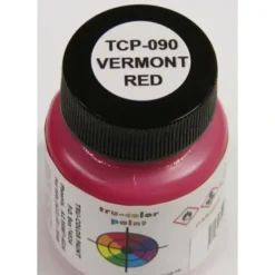 Tru-Color Paint, TCP-090, Airbrush Ready, Vermont Red, 1 oz - Model Train Junction: Quality Parts and Art Supplies