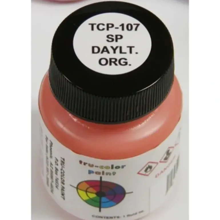 Tru-Color Paint, TCP-107, Airbrush Ready, Southern Pacific Daylight Orange, 1 oz - Model Train Junction: Quality Parts and Art Supplies