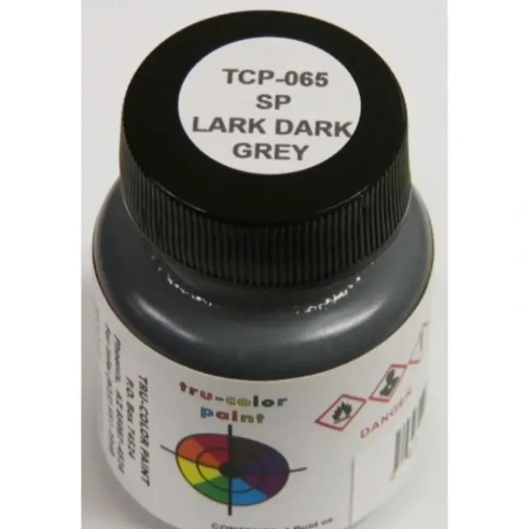 Tru-Color Paint, TCP-065, Airbrush Ready, Southern Pacific Lark Dark Grey, 1 oz - Model Train Junction: Quality Parts and Art Supplies