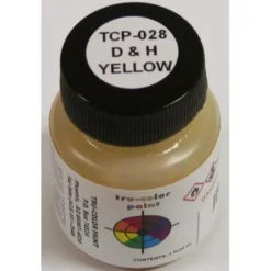 Tru-Color Paint, TCP-028, Airbrush Ready, Delaware & Hudson Yellow, 1 oz - Model Train Junction: Quality Parts and Art Supplies