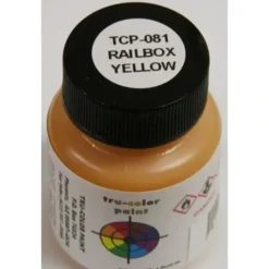 Tru-Color Paint, TCP-081, Airbrush Ready, RBOX Yellow, 1 oz - Model Train Junction: Quality Parts and Art Supplies