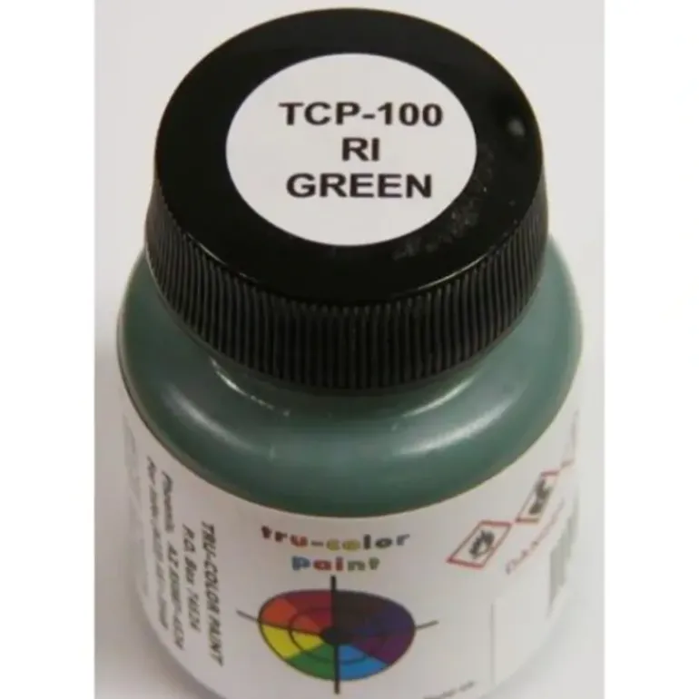 Tru-Color Paint, TCP-100, Airbrush Ready, Rock Island Green, 1 oz - Model Train Junction: Quality Parts and Art Supplies