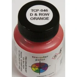 Tru-Color Paint, TCP-046, Airbrush Ready, Rio Grande Orange, 1 oz - Model Train Junction: Quality Parts and Art Supplies