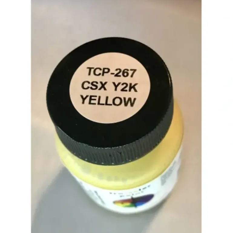 Tru-Color Paint, TCP-267, Airbrush Ready, CSX Safety Yellow (Original Color), 1 oz - Model Train Junction: Quality Parts and Art Supplies