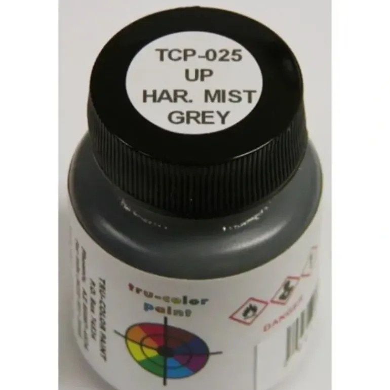 Tru-Color Paint, TCP-025, Airbrush Ready, Union Pacific Harbor Mist Grey, 1 oz - Model Train Junction: Quality Parts and Art Supplies