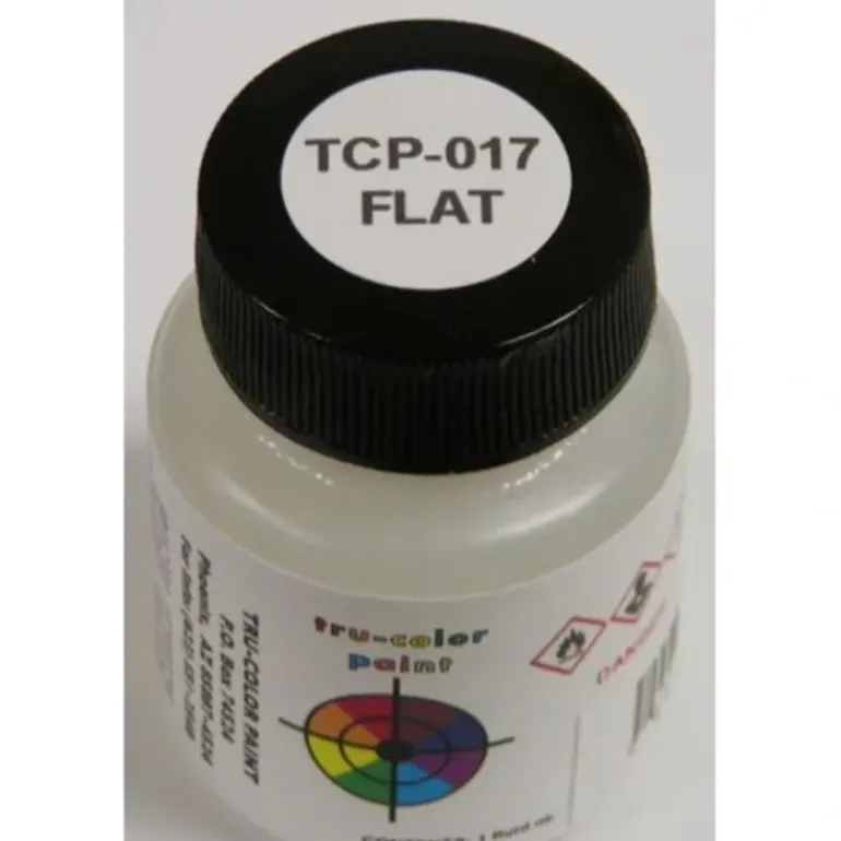 Tru-Color Paint, TCP-017, Airbrush Ready, Flat, 1 oz - Model Train Junction: Quality Parts and Art Supplies