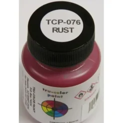 Tru-Color Paint, TCP-076, Airbrush Ready, Rust, 1 oz - Model Train Junction: Quality Parts and Art Supplies