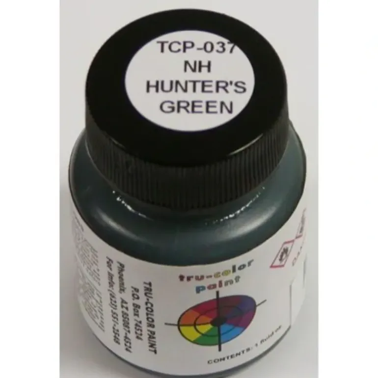 Tru-Color Paint, TCP-037, Airbrush Ready, New Haven Hunter's Green, 1 oz - Model Train Junction: Quality Parts and Art Supplies