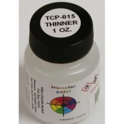 Tru-Color Paint, TCP-015, Airbrush Ready, Thinner, 1 oz - Model Train Junction: Quality Parts and Art Supplies