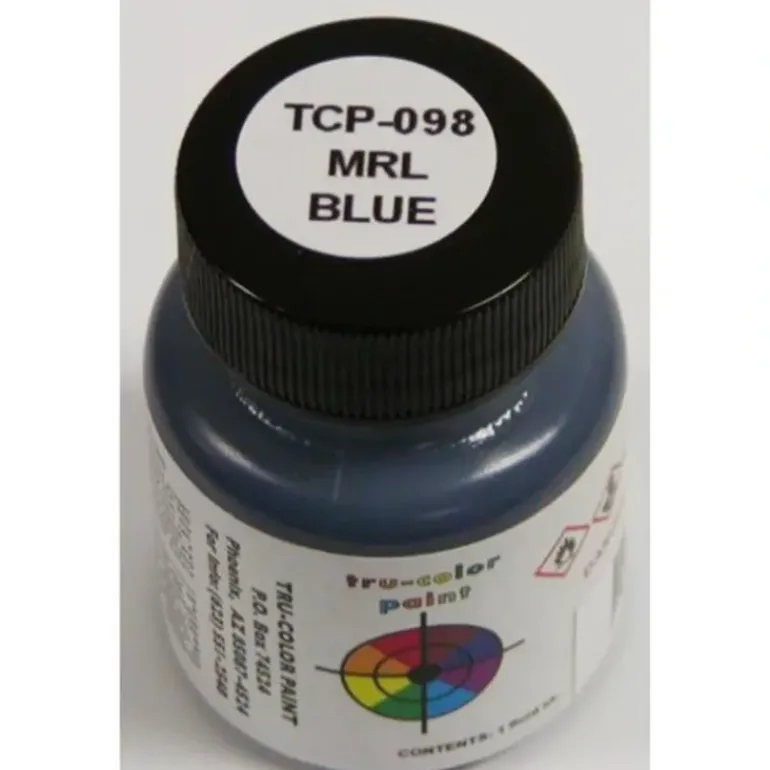 Tru-Color Paint, TCP-098, Airbrush Ready, Montana Rail Link Blue, 1 oz - Model Train Junction: Quality Parts and Art Supplies