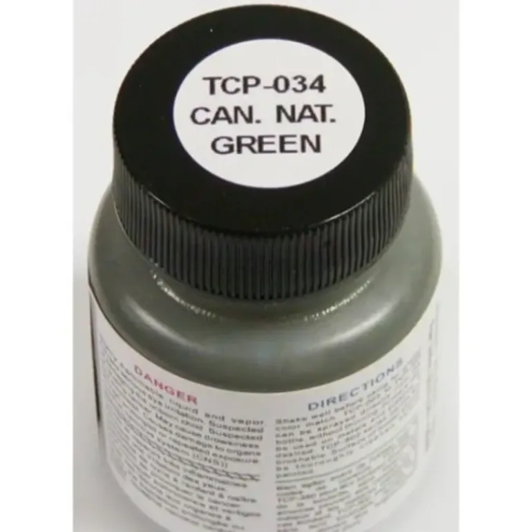 Tru-Color Paint, TCP-034, Airbrush Ready, Canadian National Green, 1 oz - Model Train Junction: Quality Parts and Art Supplies