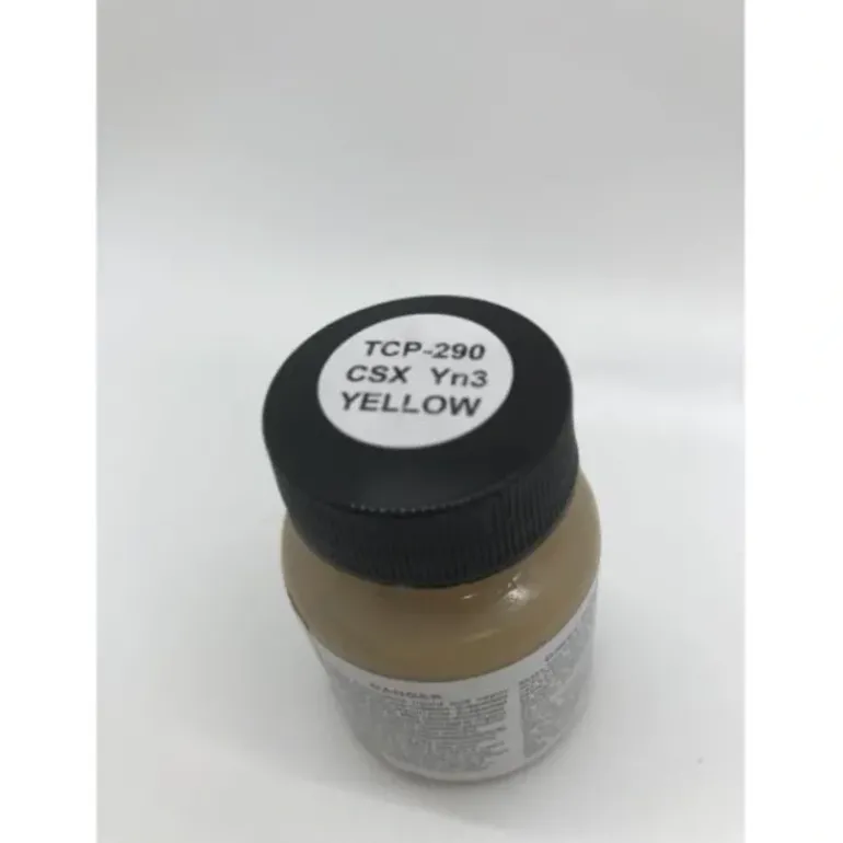 Tru-Color Paint, TCP-290, Airbrush Ready, CSX Yn3 Yellow, 1 oz - Model Train Junction: Quality Parts and Art Supplies