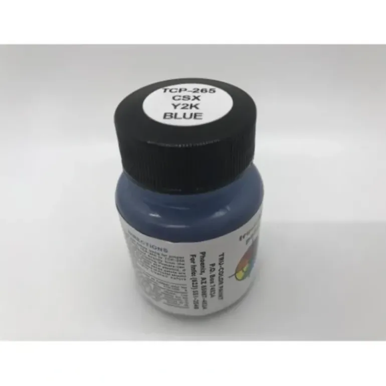 Tru-Color Paint, TCP-265, Airbrush Ready, CSX Blue (Original Color), 1 oz - Model Train Junction: Quality Parts and Art Supplies