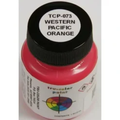 Tru-Color Paint, TCP-073, Airbrush Ready, Western Pacific New Orange, 1 oz - Model Train Junction: Quality Parts and Art Supplies