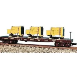 USA Trains 17502 G Southern Pacific Bulkhead Flatcar with 3 Generator Load - Model Train Junction: Quality Parts and Art Supplies