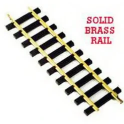 USA Trains R81060 G 24'' Brass Rail Straight Track - Model Train Junction: Quality Parts and Art Supplies