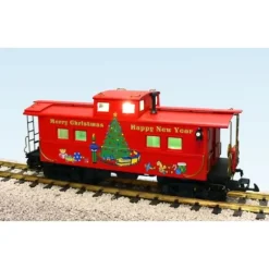 USA Trains R12158 G Christmas Illuminated Center Cupola Caboose - Model Train Junction: Quality Parts and Art Supplies