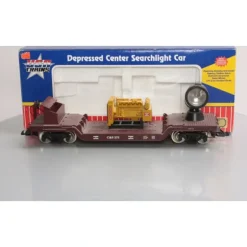 USA Trains R17331 G Colorado & Southern Depressed-Center Flat Car w/Searchlight - Model Train Junction: Quality Parts and Art Supplies
