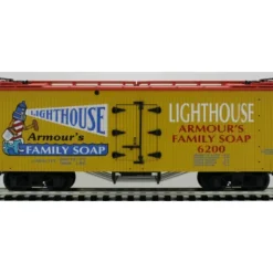 USA Trains R16068 G Lighthouse Soap American Woodsided Refrigerator Car #6200 - Model Train Junction: Quality Parts and Art Supplies