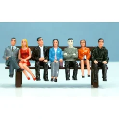 USA Trains R310 G Passenger Car Sitting Figures Set # 1 (Set of 7) - Model Train Junction: Quality Parts and Art Supplies