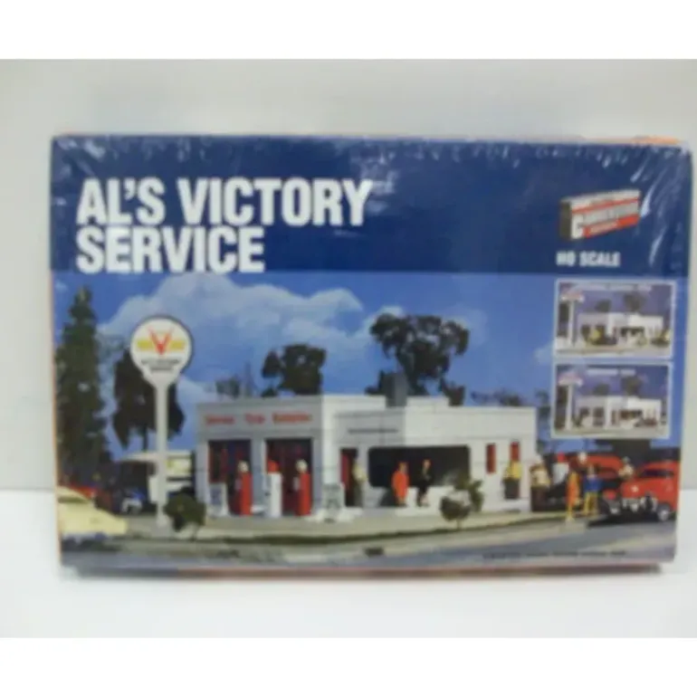 Walthers 933-3072 HO Al's Victory Service Structure Building Kit - Model Train Junction: Quality Parts and Art Supplies